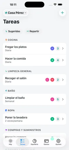 Apuntad tareas y gastos